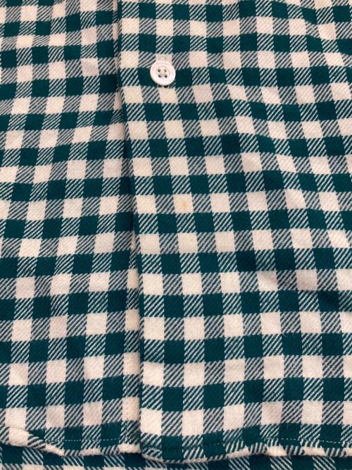 HERMES（エルメス）HERMES (エルメス) ギンガムチェックシャツ グリーン サイズ:38-15の古着・服飾アイテム