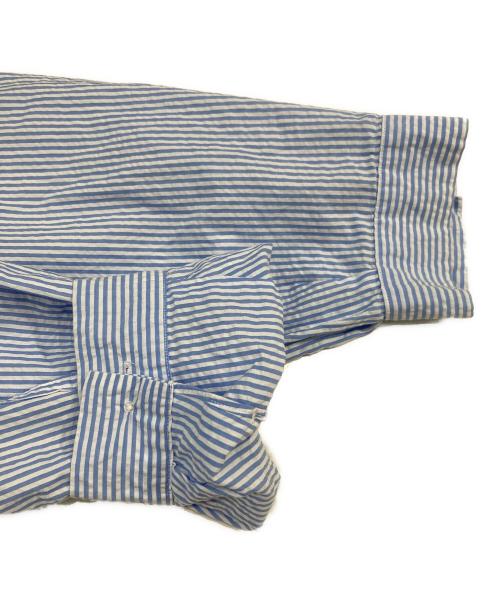 POLO RALPH LAUREN（ポロ・ラルフローレン）POLO RALPH LAUREN (ポロ・ラルフローレン) シアサッカーシャツジャケット ブルー×ホワイト サイズ:SIZE Mの古着・服飾アイテム