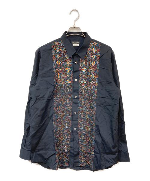 COMME des GARCONS HOMME PLUS（コムデギャルソンオムプリュス）COMME des GARCONS HOMME PLUS (コムデギャルソンオムプリュス) 刺繍デザインシャツ ブラック サイズ:不明の古着・服飾アイテム