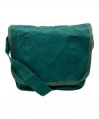 COMME des GARCONS SHIRTコムデギャルソンシャツ）の古着「キャンバスショルダーバッグ」｜グリーン