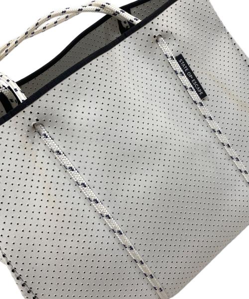 STATE OF ESCAPE（ステイトオブエスケープ）STATE OF ESCAPE (ステイトオブエスケープ) トートバッグ ホワイトの古着・服飾アイテム