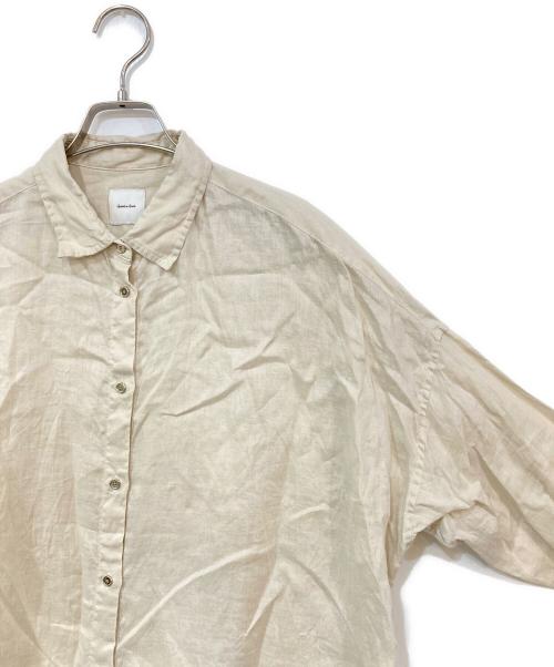 Spick and Span（スピック＆スパン）Spick and Span (スピックアンドスパン) 80リネンカシュクールビッグシャツ ホワイト サイズ:-の古着・服飾アイテム