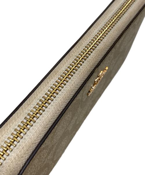 COACH（コーチ）COACH (コーチ) Wallet ラウンドファスナー ベージュの古着・服飾アイテム