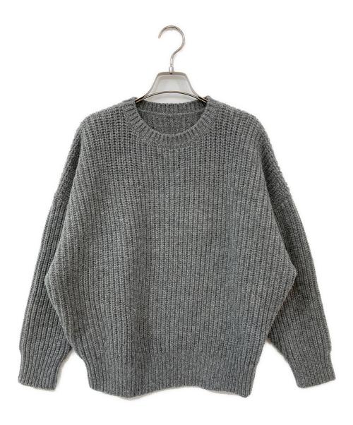 Noble（ノーブル）Noble (ノーブル) ラメ畦編みプルオーバー グレー サイズ:-の古着・服飾アイテム