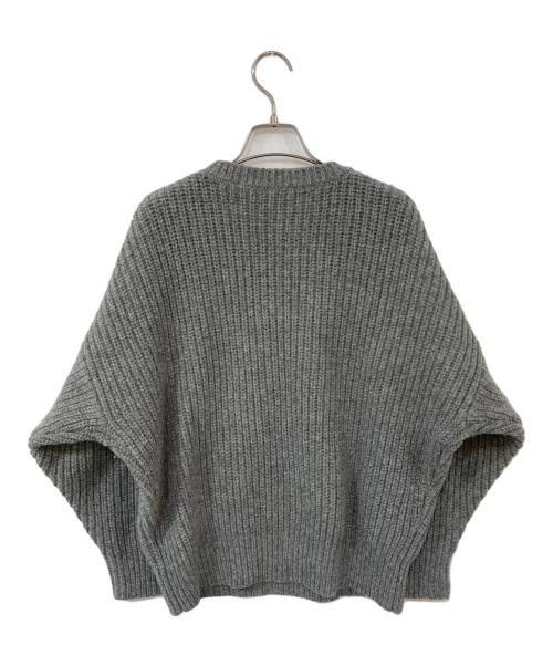 Noble（ノーブル）Noble (ノーブル) ラメ畦編みプルオーバー グレー サイズ:-の古着・服飾アイテム