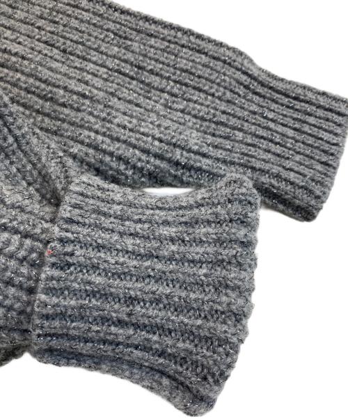 Noble（ノーブル）Noble (ノーブル) ラメ畦編みプルオーバー グレー サイズ:-の古着・服飾アイテム