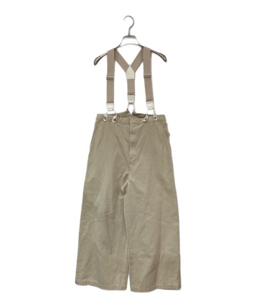 Spick and Span（スピック＆スパン）Spick and Span (スピックアンドスパン) サスペンダー付きワーカーパンツ ベージュ サイズ:SIZE 36の古着・服飾アイテム