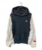 HERON PRESTONヘロンプレストン）の古着「プルオーバーパーカー」｜ブラック