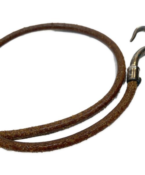 HERMES（エルメス）HERMES (エルメス) 2連フックブレスレット ブラウンの古着・服飾アイテム