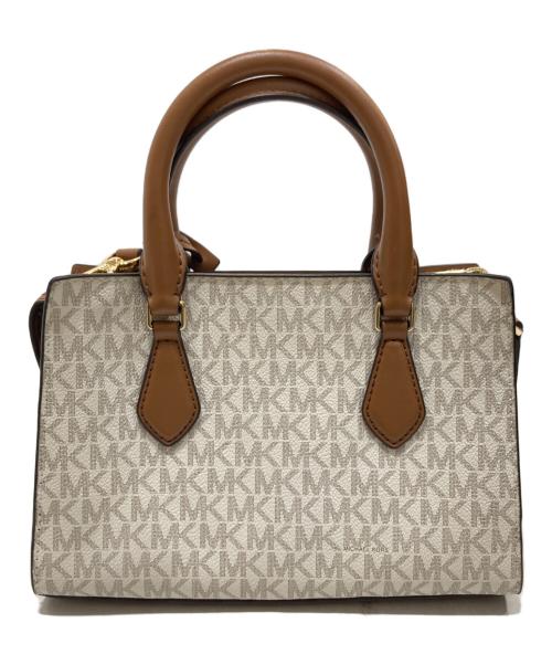 MICHAEL KORS（マイケル・コース）MICHAEL KORS (マイケル・コース) モノグラムショルダーバッグ アイボリー×ブラウンの古着・服飾アイテム
