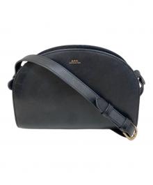 A.P.C.（アーペーセー）の古着「ハーフムーン ショルダーバッグ」｜ブラック