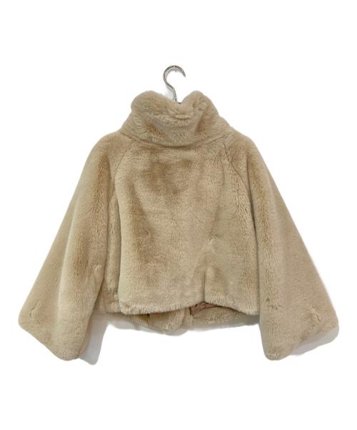 Maglie le cassetto（マーリエ ル カセット）Maglie le cassetto (マーリエ ル カセット) エコファージャケット ベージュ サイズ:9の古着・服飾アイテム