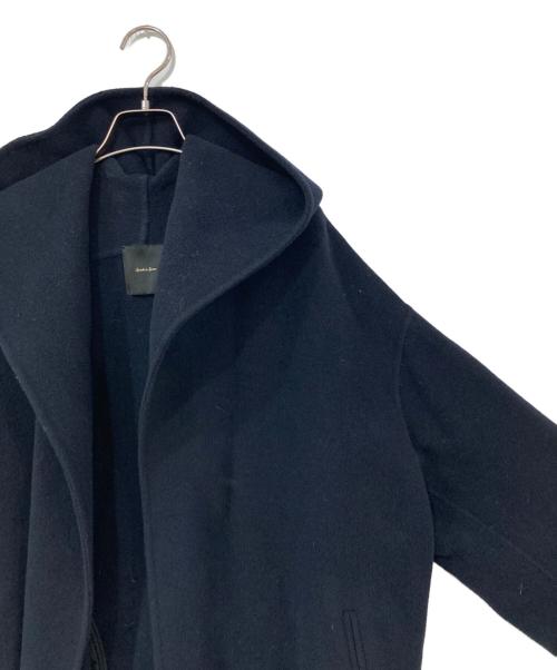 Spick and Span（スピック＆スパン）Spick and Span (スピックアンドスパン) ダブルモッサリバーフーディーコート ネイビー サイズ:36の古着・服飾アイテム