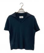 Maison Margielaメゾンマルジェラ）の古着「スキッパーポロシャツ」｜ブラック