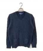 POLO RALPH LAURENポロ・ラルフローレン）の古着「Vネックニット」｜ネイビー