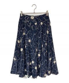 VALENTINO プリーツスカート VALENTINO ヴァレンティノ プリーツスカート フレアロング ウエスト