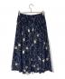 INGEBORG (インゲボルグ) 花柄スカート ネイビー サイズ:3(9号)：5000円