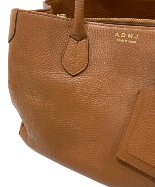 A.D.M.J.（エーディーエムジェイ）A.D.M.J. (エーディーエムジェイ) トートバッグ ブラウンの古着・服飾アイテム
