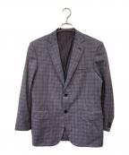 BRIONIブリオーニ）の古着「チェック2Bジャケット」｜グレー