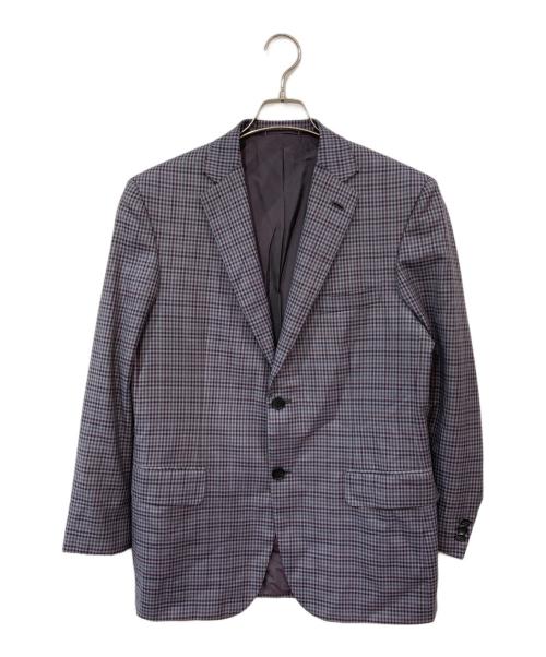 BRIONI（ブリオーニ）BRIONI (ブリオーニ) チェック2Bジャケット グレー サイズ:SIZE 48Cの古着・服飾アイテム