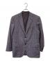 BRIONI（ブリオーニ）の古着「チェック2Bジャケット」｜グレー