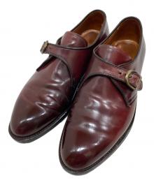 Alden（オールデン）の古着「コードバンモンクストラップシューズ」｜バーガンディー