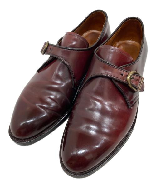 Alden（オールデン）ALDEN (オールデン) コードバンモンクストラップシューズ バーガンディー サイズ:6 1/2 Dの古着・服飾アイテム