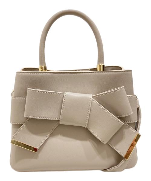 DIANA（ダイアナ）DIANA (ダイアナ) リボン2WAYショルダーバッグ ベージュの古着・服飾アイテム