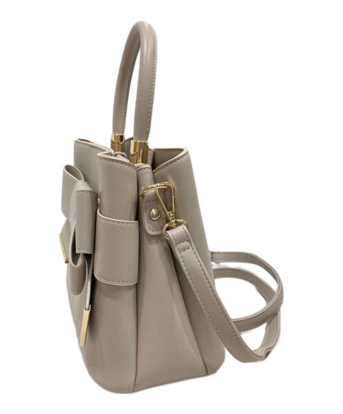 DIANA（ダイアナ）DIANA (ダイアナ) リボン2WAYショルダーバッグ ベージュの古着・服飾アイテム