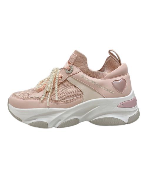 DIANA（ダイアナ）DIANA (ダイアナ) パールリボンスニーカー ピンク サイズ:23.5㎝の古着・服飾アイテム