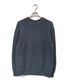 BATONER（バトナ―）の古着「シグネチャー クルーネック セーター」｜グリーン