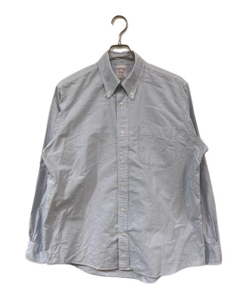 BROOKS BROTHERS（ブルックスブラザーズ）BROOKS BROTHERS (ブルックスブラザーズ) ストライプBDシャツ ブルー サイズ:SIZE Mの古着・服飾アイテム