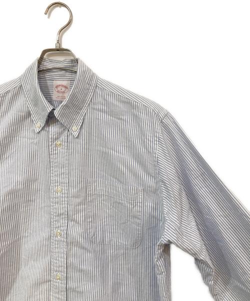 BROOKS BROTHERS（ブルックスブラザーズ）BROOKS BROTHERS (ブルックスブラザーズ) ストライプBDシャツ ブルー サイズ:SIZE Mの古着・服飾アイテム