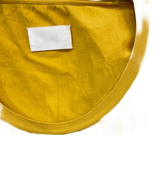 Maison Margiela（メゾンマルジェラ）Maison Margiela (メゾンマルジェラ) ギャザーネックカットソー イエロー サイズ:Sの古着・服飾アイテム