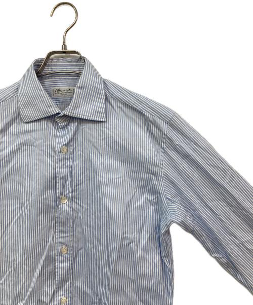 Charvet（シャルベ）Charvet (シャルベ) ストライプシャツ ブルー サイズ:38の古着・服飾アイテム