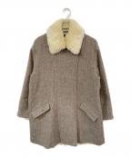Willis&Geigerウィルスガイガー）の古着「ファー付きウールコート」｜ブラウン