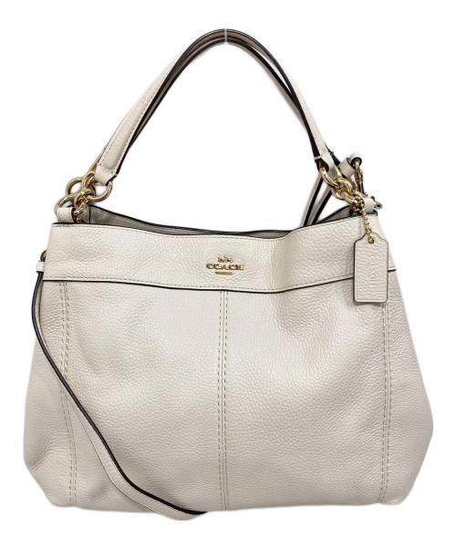 COACH（コーチ）COACH (コーチ) 2WAYショルダーバッグ ホワイトの古着・服飾アイテム