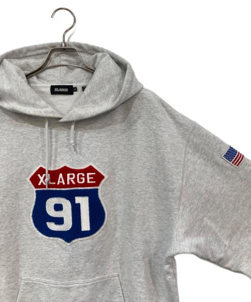 X-LARGE（エクストララージ）X-LARGE (エクストララージ) プルオーバーパーカー グレー サイズ:XLの古着・服飾アイテム