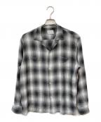 TOWN CRAFTタウンクラフト）の古着「レーヨンオンブレチェックシャツ」｜グレー
