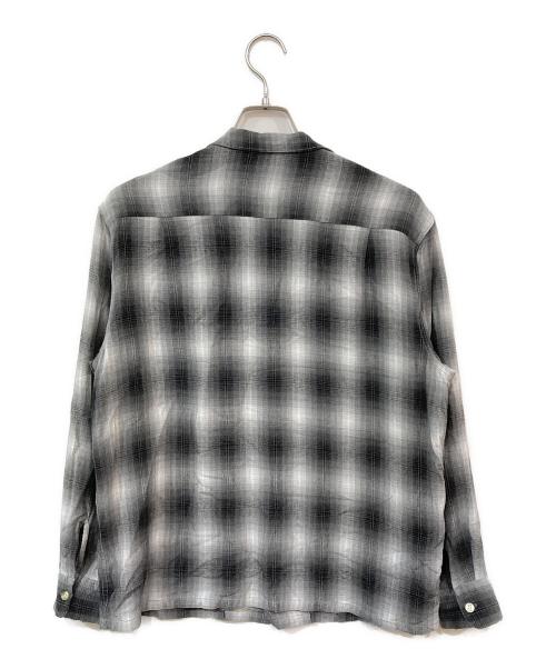 TOWN CRAFT（タウンクラフト）TOWN CRAFT (タウンクラフト) レーヨンオンブレチェックシャツ グレー サイズ:SIZE Sの古着・服飾アイテム