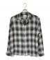 TOWN CRAFT（タウンクラフト）の古着「レーヨンオンブレチェックシャツ」｜グレー