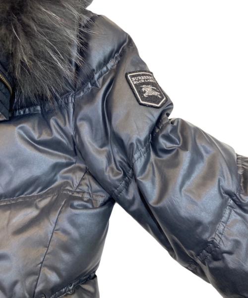 BURBERRY LONDON（バーバリーロンドン）BURBERRY LONDON (バーバリーロンドン) ファー付きダウンジャケット ブラック サイズ:38の古着・服飾アイテム