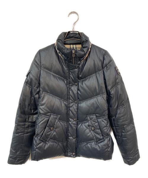 BURBERRY LONDON（バーバリーロンドン）BURBERRY LONDON (バーバリーロンドン) ファー付きダウンジャケット ブラック サイズ:38の古着・服飾アイテム