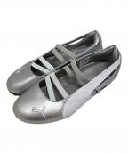 PUMAプーマ）の古着「スピードキャット バレエ メタリック スニーカー」｜シルバー