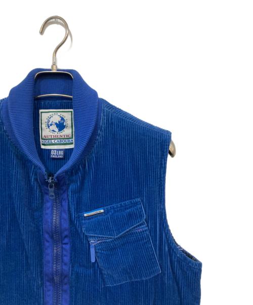 NIGEL CABOURN（ナイジェルケーボン）NIGEL CABOURN (ナイジェルケーボン) コーデュロイベスト ブルー サイズ:SIZE Lの古着・服飾アイテム