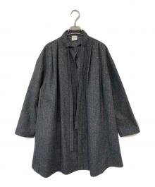 ELIN（エリン）の古着「スタンドカラーコート」｜グレー