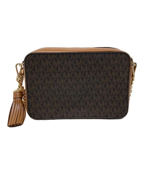 MICHAEL KORS（マイケル・コース）MICHAEL KORS (マイケル・コース) モノグラム ショルダーバッグ ブラウンの古着・服飾アイテム