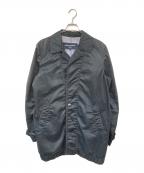 COMME des GARCONS HOMMEコムデギャルソン オム）の古着「コットンステンカラーコート」｜ブラック
