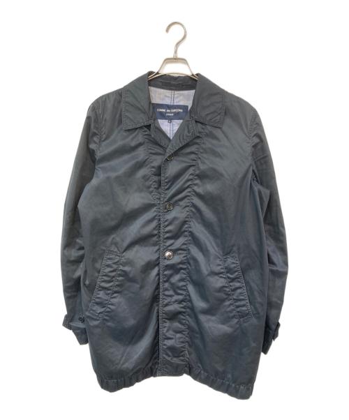 COMME des GARCONS HOMME（コムデギャルソン オム）COMME des GARCONS HOMME (コムデギャルソン オム) コットンステンカラーコート ブラック サイズ:SIZE Lの古着・服飾アイテム