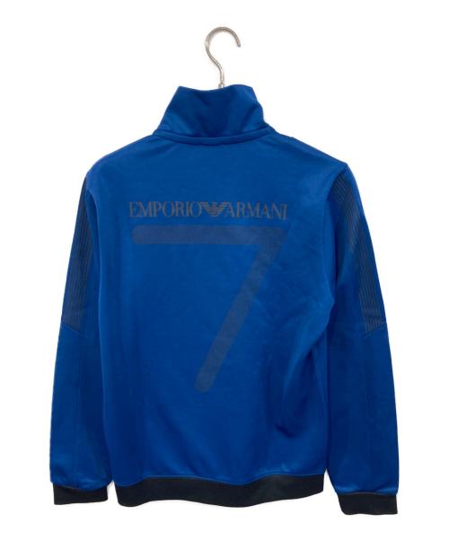EMPORIO ARMANI（エンポリオ アルマーニ）EMPORIO ARMANI (エンポリオ アルマーニ) ジップアップジャケット ブルー サイズ:SIZE Lの古着・服飾アイテム